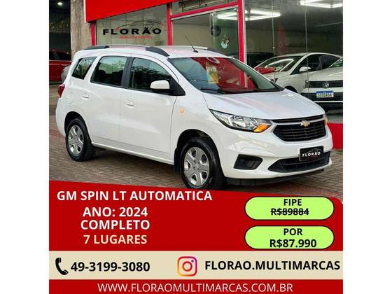 CHEVROLET SPIN 1.8 LT 8V FLEX 4P AUTOMÁTICO CHEVROLET SPIN 1.8 LT 8V FLEX 4P AUTOMÁTICO